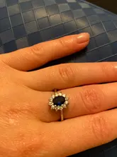 Anillos CC para mujer, joyería Vintage de lujo, Circonia cúbica, piedra azul roja, joyas de compromiso para novia, CC626