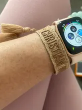 Pulsera de la amistad para hombre y mujer, brazalete de borla bordada ajustable, pulsera trenzada Vintage para pareja, joyería 2021