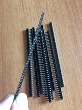 Conector de enchufe de cristal, 1x40P, 2,54mm, agujero redondo, hembra, hojalata de una sola fila, 40 Pines, 0,1 pulgadas, apilable, irrompible, PCB, IC, 10 Uds.