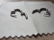 ANENJERY aro-pendientes de plata de primera ley diseño geométrico para mujer, aretes pequeños, aros pequeños, plata esterlina 925, estilo francés, Punk, Hip Hop, fiesta