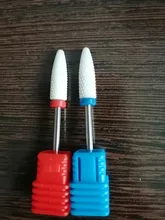 Boquilla de cerámica brocas de decoración de uñas, cortador de manicura Miller para taladro, accesorio de la máquina de manicura, puntas de Gel Acrílico