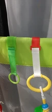 Lote de anillos de 1/4/8 Uds para Corralito, ganchos de uso General para cuna de bebé, juguetes para bebé, ganchos para cama, anillos para cama