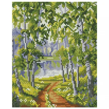 "From the Grove" Diamond Mosaic on the stretcher 20*20. Snow White. 530-ST-S
"From the Grove" Diamond Mosaic on the stretcher 20*20. Snow White. 530-ST-S