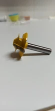 1PC de 45 grados de bloqueo de broca para ranuradora de inglete diámetro 1/4 /8mm mango de madera verde cortador para perforación de la carpintería herramientas