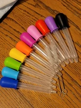 Alimentador de medicina con cuentagotas para bebé, dispositivo de medicina para niños, pipeta de silicona, de alimentos líquidos cuentagotas, utensilios infantiles de 5ML, 6/7/8/10 Uds.