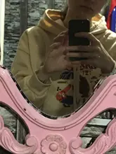 Sudadera con capucha de algodón para mujer, estilo hip-hop, informal, salvaje suelto, gruesa, bordada, otoño e invierno, 2020