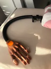 Mano de práctica profesional para manicura artística, puntas de uñas ajustables de plástico, herramienta de manicura DIY Flexible y suave, 100 Uds.