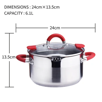1 Pcs Stainless Steel Cook Pot Stockpot with Lid Milk Saucepan Cookware Home Kitchen Cooking Tool 24cm TB Sale
1 Pcs Stainless Steel Cook Pot Stockpot with Lid Milk Saucepan Cookware Home Kitchen Cooking Tool 24cm TB Sale