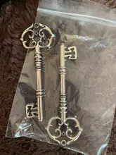 83x31mm 2pcs Bronce Verde Oro Colores Color plata antigua Llave chapada Hechos a mano Colgante: DIY para collar de pulsera