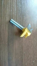 1PC de 45 grados de bloqueo de broca para ranuradora de inglete diámetro 1/4 /8mm mango de madera verde cortador para perforación de la carpintería herramientas