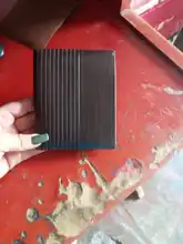 Cartera de piel sintética para hombre, billetera corta de cuero Retro, Horizontal, multitarjeta, de lujo, monedero de Color puro a la moda