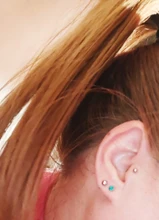 Pendientes pequeños de plata de ley S925 para mujer, con forma de hueso del oído, orejera hipoalergénica sencilla, con personalidad