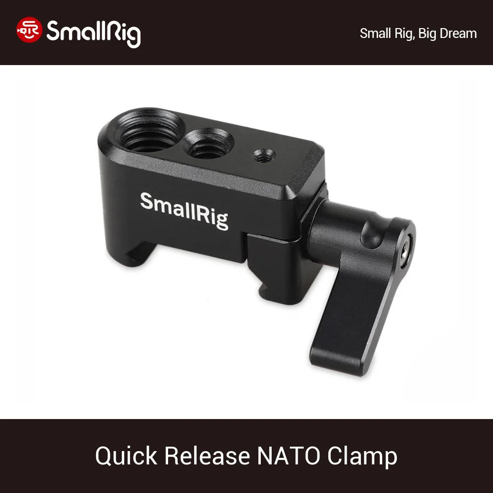 SmallRig Quick Release Nato Clamp with 1/4" 3/8" M2.5 Thread for Cold Shoe/Monitor Support/Ball Head Extension Magic Arm - 1973
SmallRig Quick Release Nato Clamp with 1/4" 3/8" M2.5 Thread for Cold Shoe/Monitor Support/Ball Head Extension Magic Arm - 1973