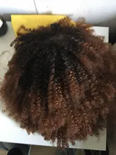 Afro corto rizado pelucas con flequillo para las mujeres negras rubia marrón Cosplay sintético Africana pelucas resistente al calor Lizzy
