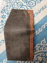 Cartera informal de negocios para hombre, cartera pequeña a la moda, monedero corto, bolso de mano de cuero de Color sólido, Estilo Vintage