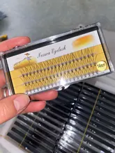 Pestañas postizas individuales tipo profesional, extensiones de pestañas en grupos para colocar individualmente en forma de racimo de 60 unidades, maquillaje profesional