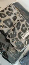 Blusa de gasa Sexy de manga larga blusa estampado de leopardo Turn Down Collar dama Oficina camisa túnica Tops Casual sueltos de talla grande Blusas