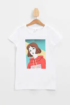 DeFacto Girl Spring Casual Top Tees Girls Cute Cartoom Tshirts Girls Summer White Tees Girl Short Sleeve Body Tshirt-N5576A620SP
DeFacto Girl Spring Casual Top Tees Girls Cute Cartoom Tshirts Girls Summer White Tees Girl Short Sleeve Body Tshirt-N5576A620SP