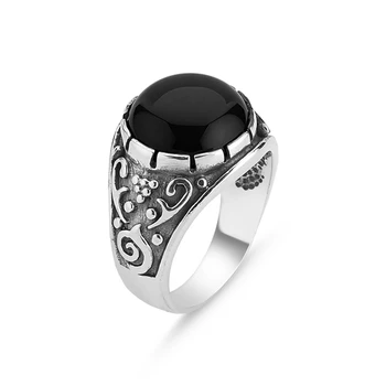 Silver 925 Sterling Rugs Patterned Round Onyx Cubic Zirconia Men Ring
Silver 925 Sterling Rugs Patterned Round Onyx Cubic Zirconia Men Ring