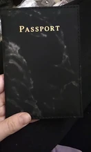 Travel-Id-Case Wallet Designer Passport-Cover Marble-Pattern Women Fashion 1PC PU