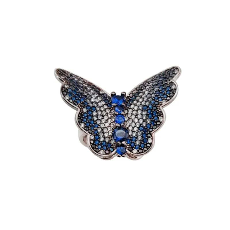 Pave Blue Butterfly Summer Collection Statement Women Rings 925 Sterling Silver Ladies Rings for Women
Pave Blue Butterfly Summer Collection Statement Women Rings 925 Sterling Silver Ladies Rings for Women