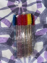 Pinceles para rímel desechables, varitas aplicadores con cepillo redondeado para maquillaje y extensiones de pestañas, pinceles cosméticos, accesorios de maquillaje