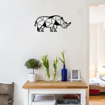 Металлический декор стен Rhino 90x51 cm дизайн интерьера домашнего
Металлический декор стен Rhino 90x51 cm дизайн интерьера домашнего