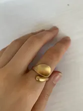 Simple anillos abiertos para las mujeres de Color oro de moda coreano femenino callejero anillos de boda ajustable dedo nudillo de la joyería regalos