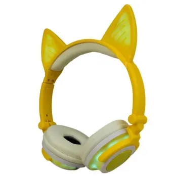 Glowing headphones "ears of a Cat" with illumination and Bluetooth, yellow
Glowing headphones "ears of a Cat" with illumination and Bluetooth, yellow