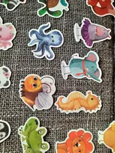 50 Uds. Mezcla de estilos, pegatina de animales de acuarela, luz de neón, pegatinas divertidas DIY para portátil, coche, equipaje, bicicleta, Juguetes