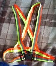 Cintas reflectantes para correr de noche, chaleco de seguridad ajustable, banda elástica para adultos y niños