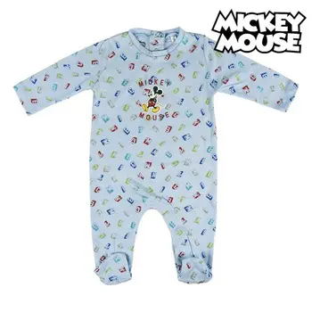 Baby's Long-sleeved Romper Suit Mickey Mouse Sky blue 
Baby's Long-sleeved Romper Suit Mickey Mouse Sky blue