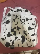 Mochila de lona con estampado de leche de vaca para mujer, mochila escolar para uso diario para estudiantes y niñas, accesorios para exteriores, suministros