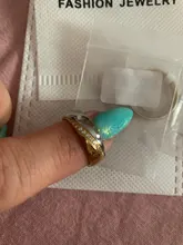 Vnox-Anillos de boda Temperamento para mujeres y hombres, joyería CZ de acero inoxidable, pedrería, regalo personalizado para aniversario, compromiso