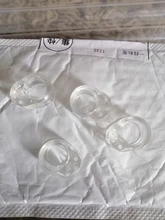 Tope de puerta de Gel de sílice transparente, tope de manija de puerta, perilla de protección de pared, parachoques, paredes, protector de muebles, 4 Uds.