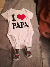 Calcetines antideslizantes de algodón para bebé, niño y niña, Unisex, con letras, amo a mamá y papá, 0-6 meses, 15