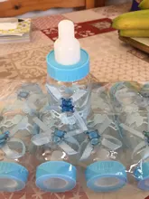 Botella rellenable de plástico para recuerdo de Baby Shower, recuerdo de decoración, 12 unidades, 2018