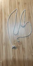 Colgante de Plata de Ley 925 con forma de cadena para mujer, accesorio Original de cadena de Cable, abalorio de plata 925, fabricación de joyas, gran oferta