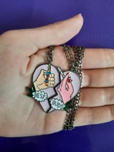 Moda mejor amigos cariño amor colgante collar 2 unids/set Arco Iris Corazón Roto regalo amigos regalo joyería de amistad