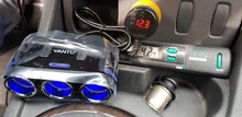 Enchufe de encendedor de coche de 12V-24V, divisor de enchufe, adaptador de Cargador USB LED, Cargador USB para coche para teléfono móvil, MP3, DVR, accesorios