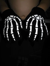 WARMOM-guantes de punto de invierno para niños, guantes cálidos de cinco dedos con lindo estampado para deportes al aire libre