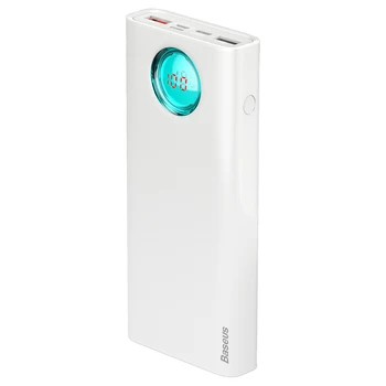 Powerbank baseus amblight digital display quick charge pd3.0 + qc3.0 Power Bank 18W 20000mAh White
Powerbank baseus amblight digital display quick charge pd3.0 + qc3.0 Power Bank 18W 20000mAh White