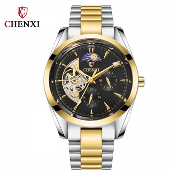 CHENXI Brand Classic Mens Retro Watches Automatic Mechanical Watch Tourbillon Clock Steel Belt Waterproof Military Wristwatch
CHENXI Brand Classic Mens Retro Watches Automatic Mechanical Watch Tourbillon Clock Steel Belt Waterproof Military Wristwatch