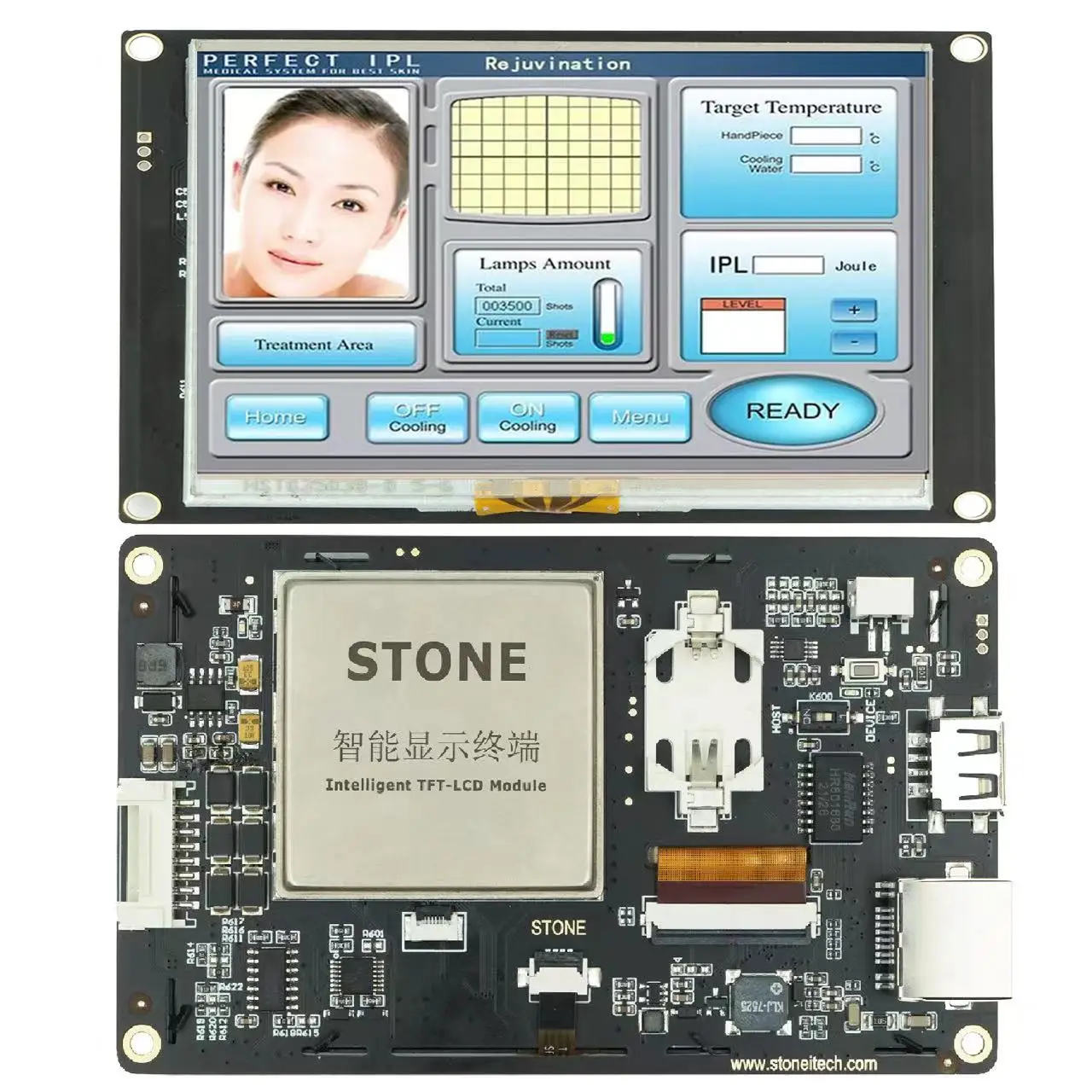 4.3 Inch HMI Color TFT LCD Touch Screen with Controller + Program + UART Interface
4.3 Inch HMI Color TFT LCD Touch Screen with Controller + Program + UART Interface