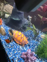 Aquarium Ornament Turtle-Decoration Polyresin Artificial-Fish-Tank 1pcs Supply Stylish