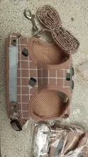 Arnés pequeño y mediano para perro, correa reflectante transpirable para el pecho, a cuadros, ropa para mascota Bichón, suministros de cadena para perro, chaleco estampado