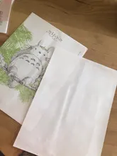 9 unids/set 3 envuelve + 6 papel de escribir Hayao Miyazaki sobre papel de carta de la escuela suministros