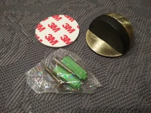 KAK-Tope de puerta de goma de aleación de Zinc, soporte oculto para puerta sin clavos, montado en el suelo, ferretería para Tope de puerta