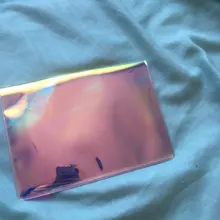 Funda holográfica de viaje para pasaporte, Protector para tarjetas de identificación, organizador de crédito
