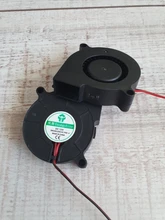 Ventilador de aire 5015 para impresora 3D, 5V, 12V, 24V, rodamiento de aceite ultrasilencioso, alrededor de 7500 Turbo RPM, pequeño ventilador para impresora 3D